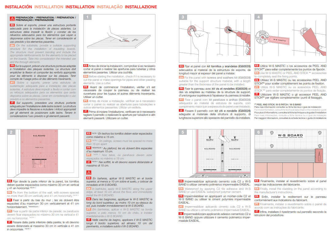 Ejemplo de guia tecnica Water-Stop